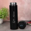 Temperature Bottle With Name Gift For Doctor (Black)