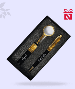 Luxury pen and keychain combo customized with name – elegant gift with a personal touch