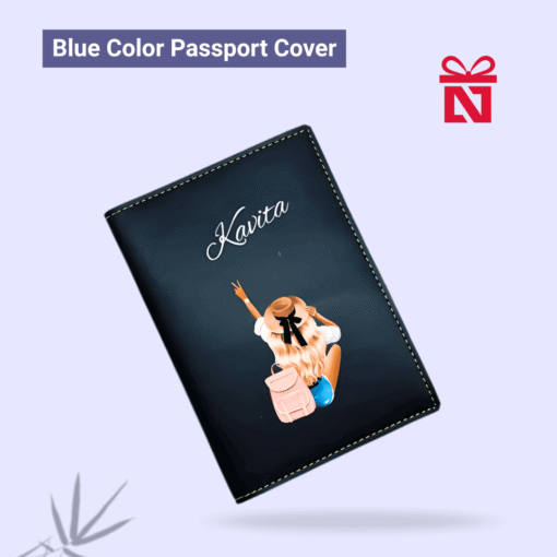 Personalized vegan leather passport cover for women – stylish and eco-friendly travel companion