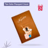 Personalized vegan leather passport cover for women – stylish and eco-friendly travel companion