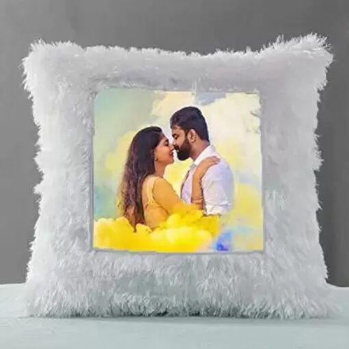 Personalized LED cushion with photo and soft glow – a stylish way to illuminate memories
