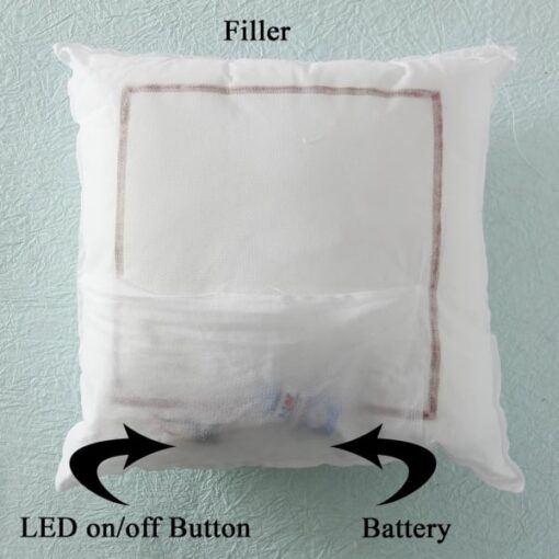 Personalized LED cushion with photo and soft glow – a stylish way to illuminate memories