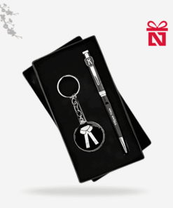 Premium personalized advocate gift set with custom pen and keychain – perfect combo for lawyers