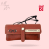 Luxury faux leather eyewear case – personalized and customized protective case for glasses or sunglasses