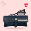 Luxury faux leather eyewear case – personalized and customized protective case for glasses or sunglasses