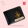 Black Premium Faux Leather Glossy Wallet For Men Personalized For Style