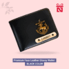 Black Premium Faux Leather Glossy Wallet For Men Personalized For Style