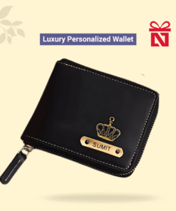 Black Luxury Personalized Wallet For Men & Women With Elegant Charm