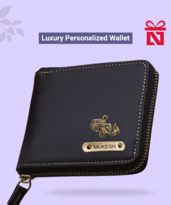 Blue Luxury Personalized Wallet For Men & Women With Elegant Charm