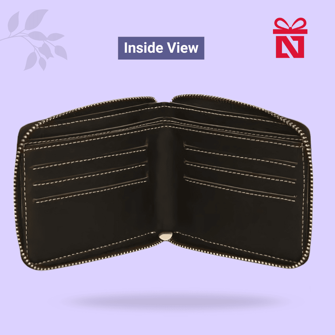 Blue Luxury Personalized Wallet For Men & Women With Elegant Charm - Image 5