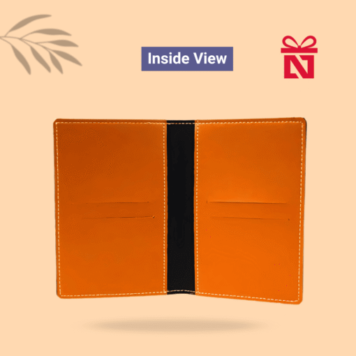 Personalized tan travel passport cover – a stylish and functional travel companion