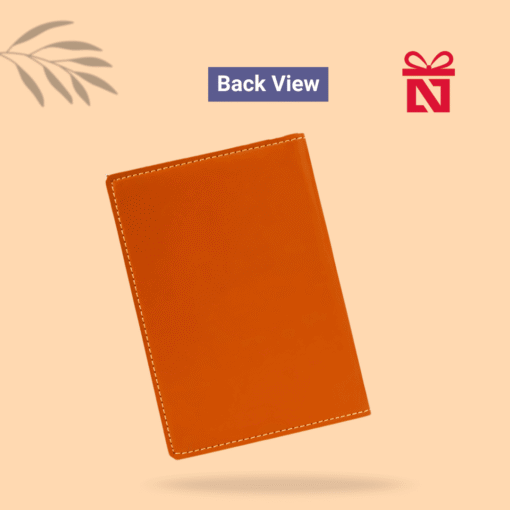 Personalized tan travel passport cover – a stylish and functional travel companion