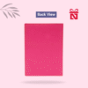 Pink travel passport cover – customized with name and charm for elegant travel style for her