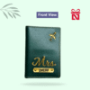 Signature olive green passport case – personalized travel accessory customized for every journey
