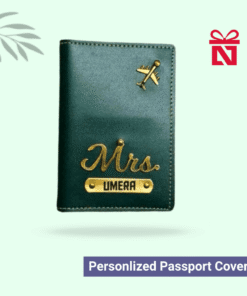 Signature olive green passport case – personalized travel accessory customized for every journey