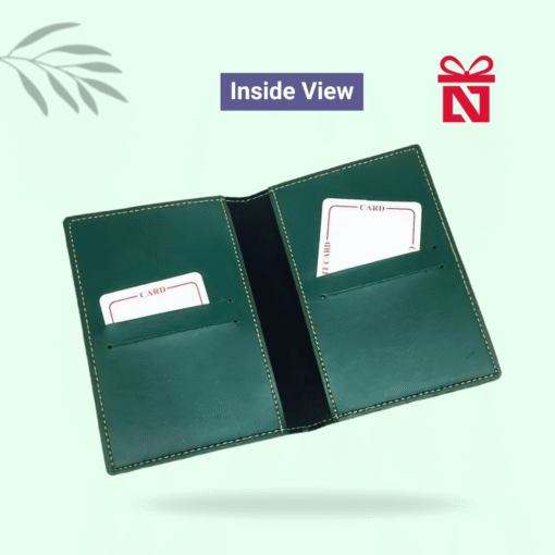 Signature olive green passport case – personalized travel accessory customized for every journey