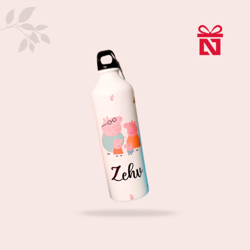 Personalized kids water bottle with name and favorite cartoon character – fun and custom hydration bottle for children