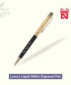 Luxury glitter pen with custom name engraving – personalized gift for corporate and festive occasions