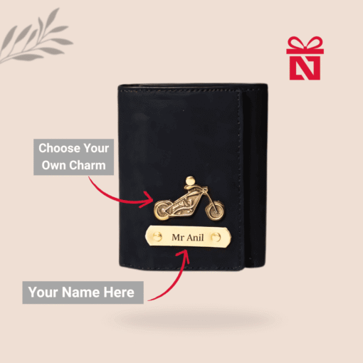 Newgenkart Personalized Men’s 3-Fold Leather Wallet | Customized Slim Wallet with Name & Charm | Unique & Creative Gift for Husband, Boyfriend or Employees - Image 4