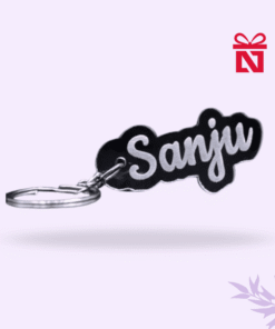 Acrylic customized keychain with personalized name – ideal gift for friends, family, and loved ones