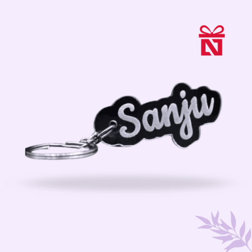 Acrylic customized keychain with personalized name – ideal gift for friends, family, and loved ones
