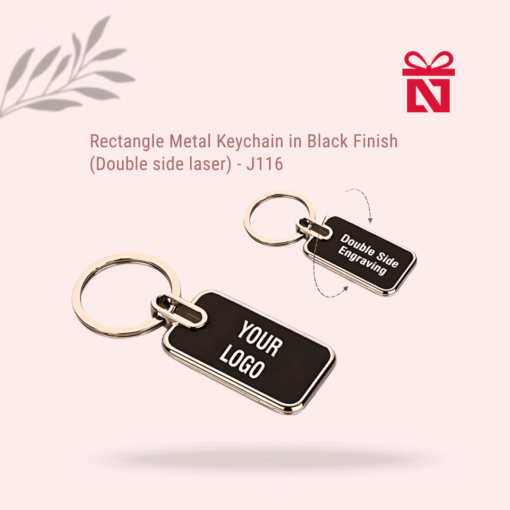Personalized metal keychain with custom name – ideal gift for friends, family, and corporate gifting