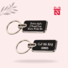 Personalized metal keychain with custom name – ideal gift for friends, family, and corporate gifting