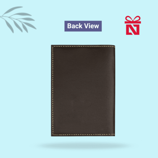 Signature grey passport cover personalized with name and charm – stylish and functional travel accessory