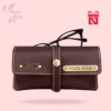 Brown Luxury Faux Leather Eyewear Case Customized For You