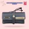 Grey Luxury Faux Leather Eyewear Case Customized For You