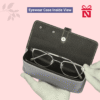 Grey Luxury Faux Leather Eyewear Case Customized For You
