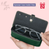 Olive Luxury Faux Leather Eyewear Case Customized For You