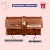 Tan Luxury Faux Leather Eyewear Case Customized For You