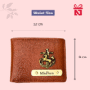 Tan Luxury Personalized Executive Wallet Premium Design With Name & Charm Personalization
