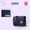 Blue Personalized Leather Wallet For Men And Stylish Sling Bag For Women Personalized Gift Set