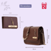 Brown Personalized Leather Wallet For Men And Stylish Sling Bag For Women Personalized Gift Set