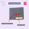 Grey Personalized Leather Wallet For Men And Stylish Sling Bag For Women Personalized Gift Set