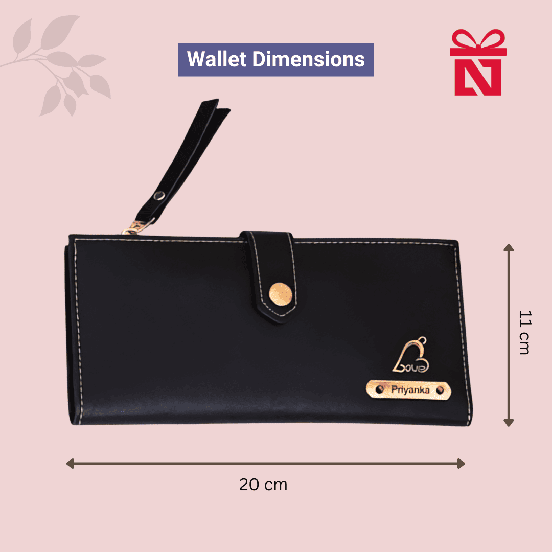Black Premium Customized Clutch For Women Customized For Her