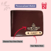 Brown Premium Faux Leather Glossy Wallet For Men Personalized For Style