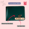 Olive Premium Faux Leather Glossy Wallet For Men Personalized For Style