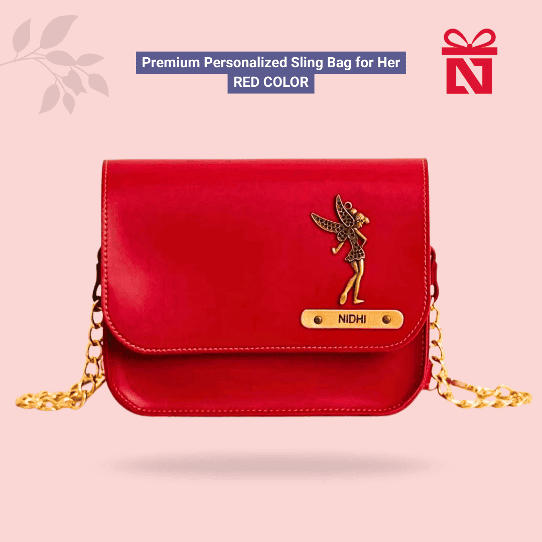 Red Premium Personalized Sling Bag For Her The Perfect Gift For Her A Unique Gift She’Ll Love