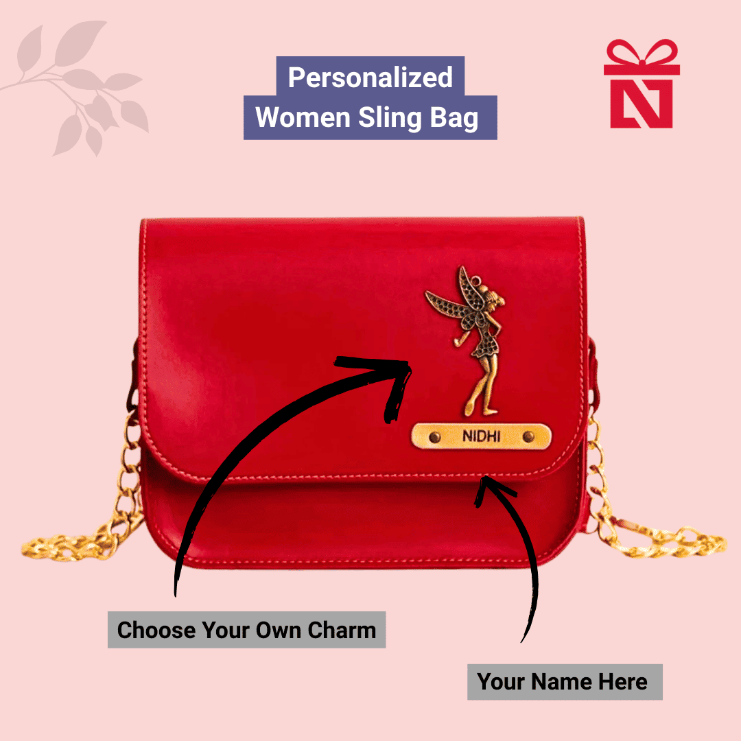 Red Premium Personalized Sling Bag For Her The Perfect Gift For Her A Unique Gift She’Ll Love