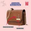 Tan Premium Personalized Sling Bag For Her The Perfect Gift For Her A Unique Gift She’Ll Love